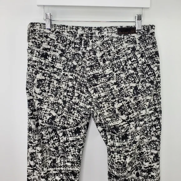 AG Adriano Goldschmied The Legging Super Skinny Jeans White Abstract Print - Picture 5 of 9